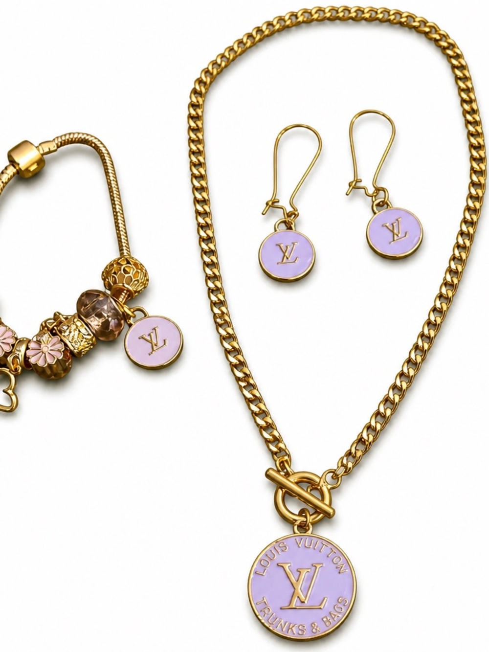 Fashion Jewelry Gold-Tone set - Louis Vuitton - Picture 2 of 15